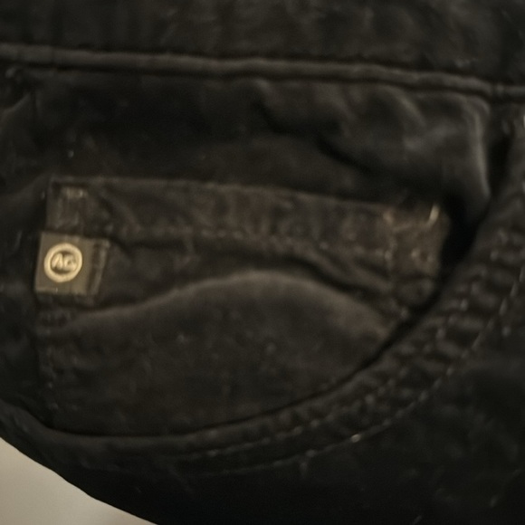 Adriano Goldschmied The Jodi Crop high Rise Slim Flare crop black velvet pants - Picture 9 of 13